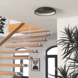 Eglo Loretello-Z RGBW LED Smart Ceiling Light Black 19.6W 2430lm