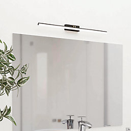 Eglo Verdello 60mm LED Bathroom Mirror Light Black 5W 750lm