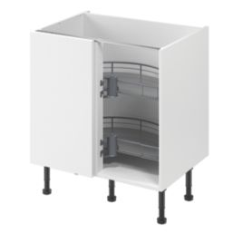 Essentials Grey  Half Moon Carousel Storage System 800mm