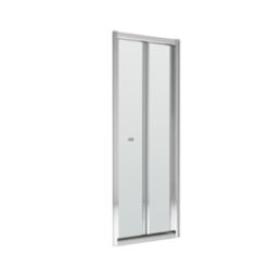 ETAL  Framed Rectangular Bi-Fold Shower Door Satin Chrome 790mm x 1900mm