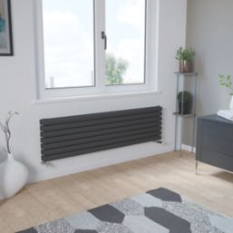 Ximax Fortuna 410mm x 1500mm 3805BTU Anthracite Horizontal Designer Radiator