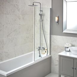Hansgrohe Vernis Shape Showerpipe 230 Shower System with Bath Thermostatic Mixer Chrome