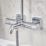 Hansgrohe Vernis Shape Showerpipe 230 Shower System with Bath Thermostatic Mixer Chrome