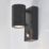 Saxby Palin Outdoor Wall Light With PIR Sensor Matt Black