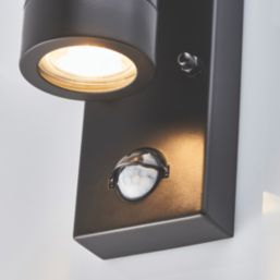 Saxby Palin Outdoor Wall Light With PIR Sensor Matt Black