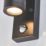 Saxby Palin Outdoor Wall Light With PIR Sensor Matt Black