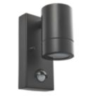 Saxby Palin Outdoor Wall Light With PIR Sensor Matt Black
