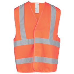 Site Rushton Hi-Vis Waistcoat Orange 2X Large / 3X Large 52" Chest