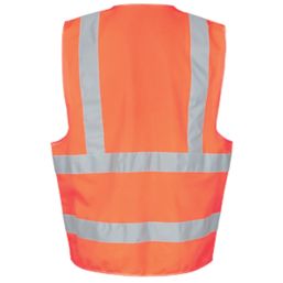 Site Rushton Hi-Vis Waistcoat Orange 2X Large / 3X Large 52" Chest