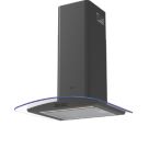 Cooke & Lewis  Curved Cooker Hood Black 598mm