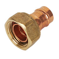 Yorkshire  Copper Solder Ring Straight Tap Connector 15mm x ¾"