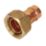Yorkshire  Copper Solder Ring Straight Tap Connector 15mm x 3/4"