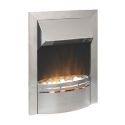 Dimplex Dakota Silver Switch Control Inset Electric Fire 436mm x 160mm x 615mm
