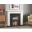 Dimplex Dakota Silver Switch Control Inset Electric Fire 436mm x 160mm x 615mm