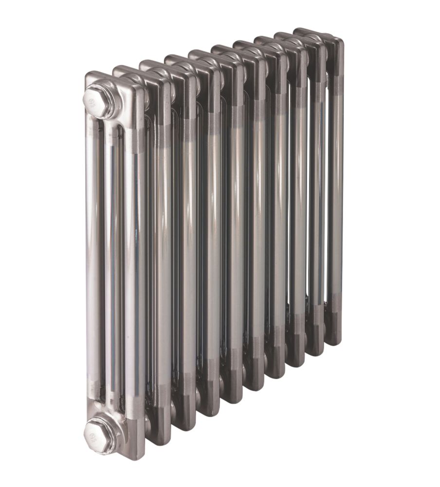 Acova 3 Column Designer Radiator 600mm x 812mm Raw Metal 3532BTU - Screwfix
