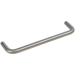 Smith & Locke D Pull Handle Brushed Stainless Steel 135mm - Screwfix