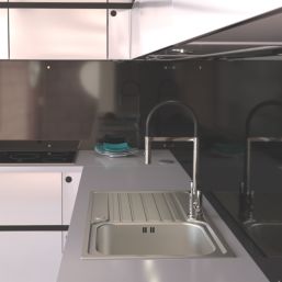 Abode Connekt 1 Bowl  Satin Stainless Steel Sink 860mm x 500mm