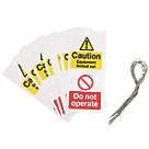 'Caution, Do Not Operate' Safety Maintenance Tags 10 Pack