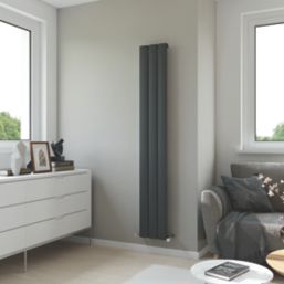 Ximax James 1800mm x 280mm 2164BTU Anthracite Vertical Designer Radiator