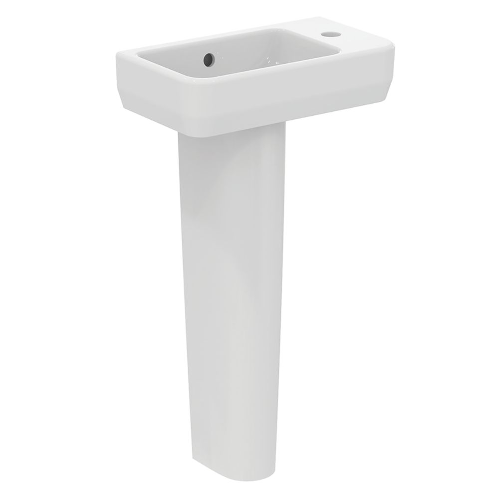Ideal Standard i.life Compact Basin and Pedestal 50cm 1 Tap Hole