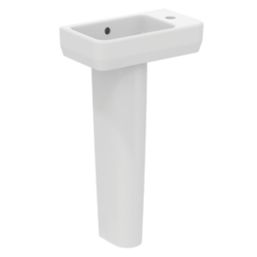 Ideal Standard i.life S Washbasin & Pedestal 1 Tap Hole 450mm