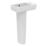 Ideal Standard i.life S Washbasin & Pedestal 1 Tap Hole 450mm
