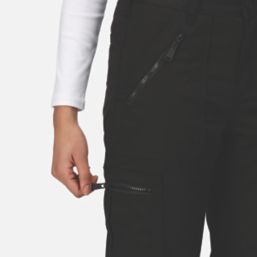 Regatta Pro Action Womens Trousers Black Size 10 33" L