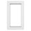 Crystal  Right-Hand Opening Clear Triple-Glazed Casement White uPVC Window 610mm x 1115mm