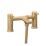 Genoa Brushed Brass 172.5mm Deck Mounted Dual Control Manual Shower Mixer Tap