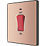 British General Evolve 45A 1-Gang 2-Pole Cooker Switch Copper with LED with Black Inserts