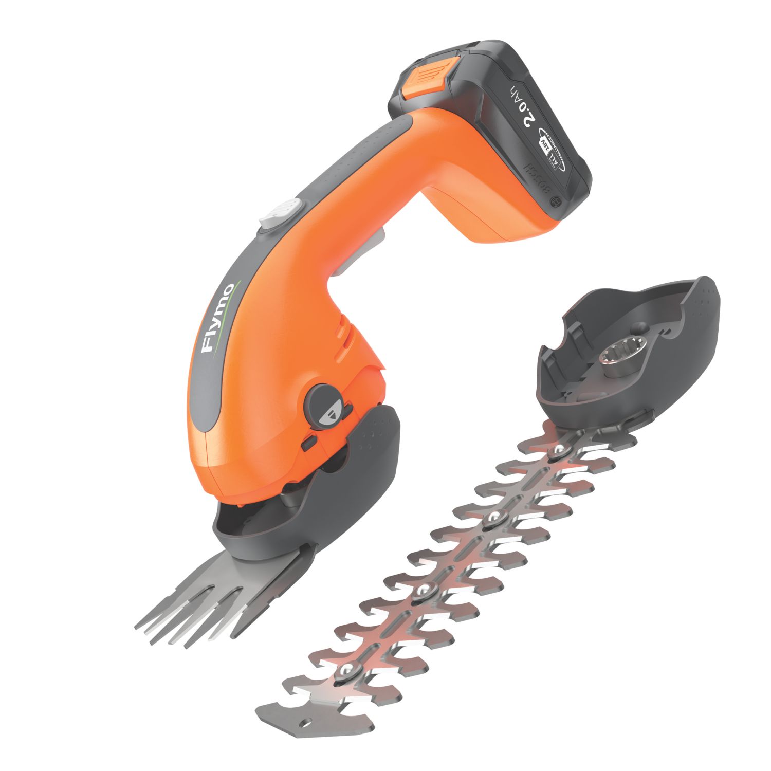 Flymo 970725601 18V 1 x 2.0Ah Li-Ion Power for All Cordless Grass & Shrub Trimmer (432RA)