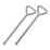 Faithfull 520mm Manhole Keys 2 Pack