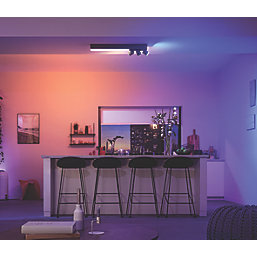 Philips Hue Centris RGB & White LED 3-Spot Ceiling Light Black 5.7W 2650-3550lm