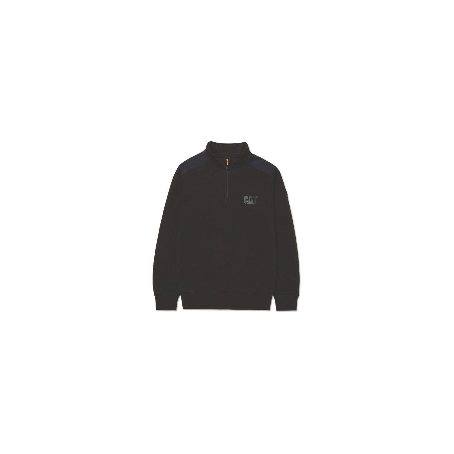 CAT Essential 1/4 Zip Sweatshirt Black X Large 45" Chest (432VU)