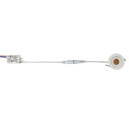 Saxby Lalo Tilt Round LED Downlight Matt White 4W 240lm