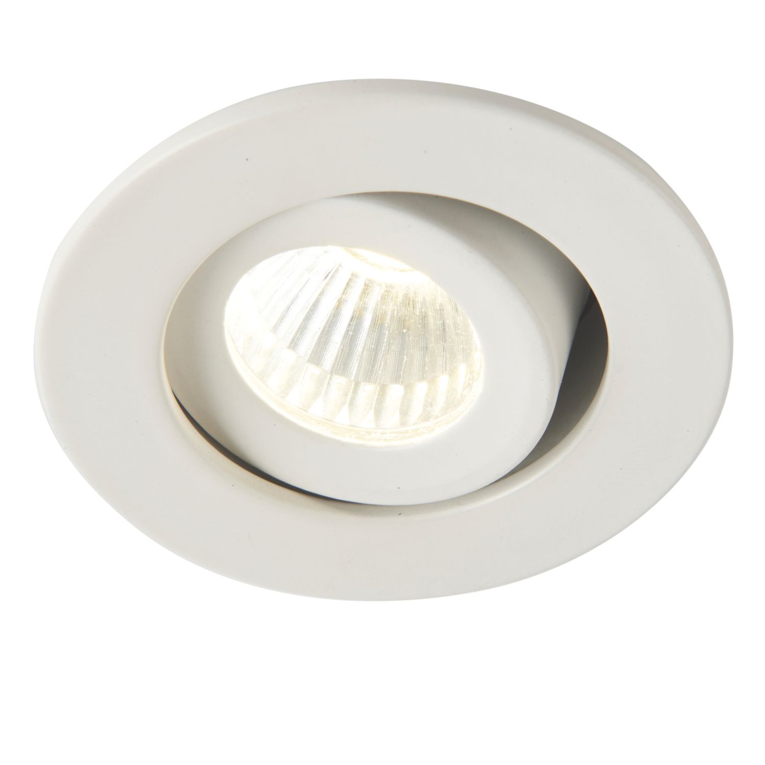 Saxby Lalo Tilt Round LED Downlight Matt White 4W 240lm (432VX)