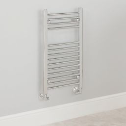 Torino 15mm x 1/2" Chrome Corner Designer Manual Radiator Valve & Lockshield  2 Pcs