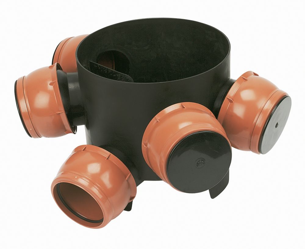 FloPlast Push-Fit 5-Inlet Adjustable MAC Chamber Base 300mm