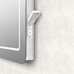 Kansas Rectangular Bathroom Mirror With 3360lm LED Light 600mm x 800mm