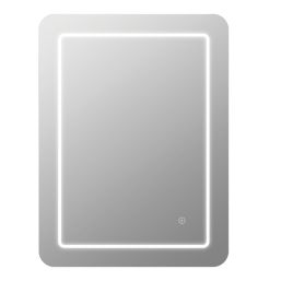 Kansas Rectangular Bathroom Mirror With 3360lm LED Light 600mm x 800mm