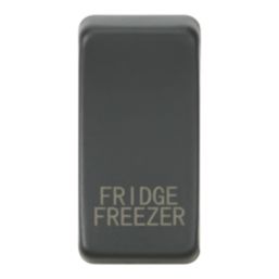 Knightsbridge 'FRIDGE FREEZER' Switch Cover Anthracite