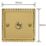 Varilight  10A 1-Gang 2-Way Light Switch  Georgian Brass