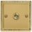 Varilight  10A 1-Gang 2-Way Light Switch  Georgian Brass