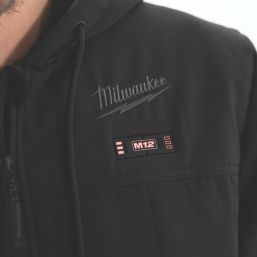 Milwaukee M12 HPJBL2-0 12V Li-Ion RedLithium Heated Puffer Jacket Black Small 38" Chest - Bare