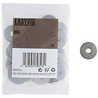 Easyfix A2 Stainless Steel Washer M6 x 1.3mm 50 Pack
