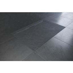 Mira Flight Level Rectangular Shower Tray Slate Grey 1400 x 800 x 25mm
