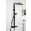 Bristan Craze HP Rear-Fed Exposed Black Thermostatic Diverter Mixer Shower