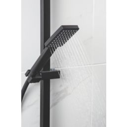 Bristan Craze HP Rear-Fed Exposed Black Thermostatic Diverter Mixer Shower