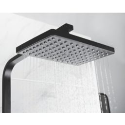 Bristan Craze HP Rear-Fed Exposed Black Thermostatic Diverter Mixer Shower