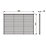 Forest  Double-Slatted  Garden Fence Panel Natural Timber 6' x 4' Pack of 3
